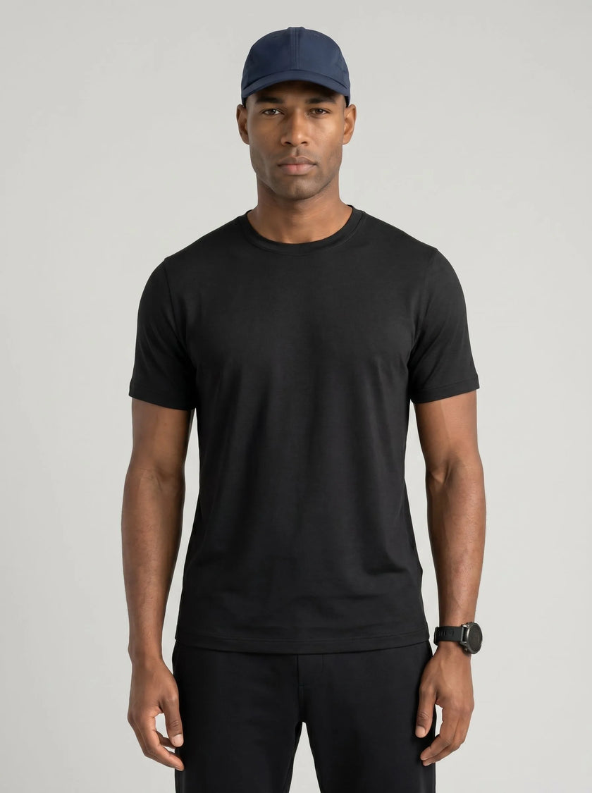 BVM TP TEE 003 BLK 03 half body front