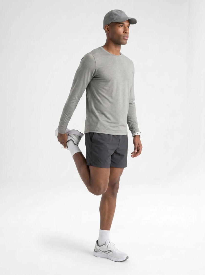BVM TP TEE 009 GRY 07 sports quad stretch